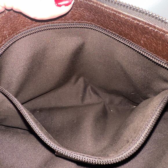 Gucci GG Monogram Canvas Leather Shoulder Bag Made in Italy Authentic Pre-Owned - Picture 11 of 14